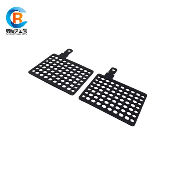 Perforated Titanium Plates Coated With Ruthenium Iridium Coating